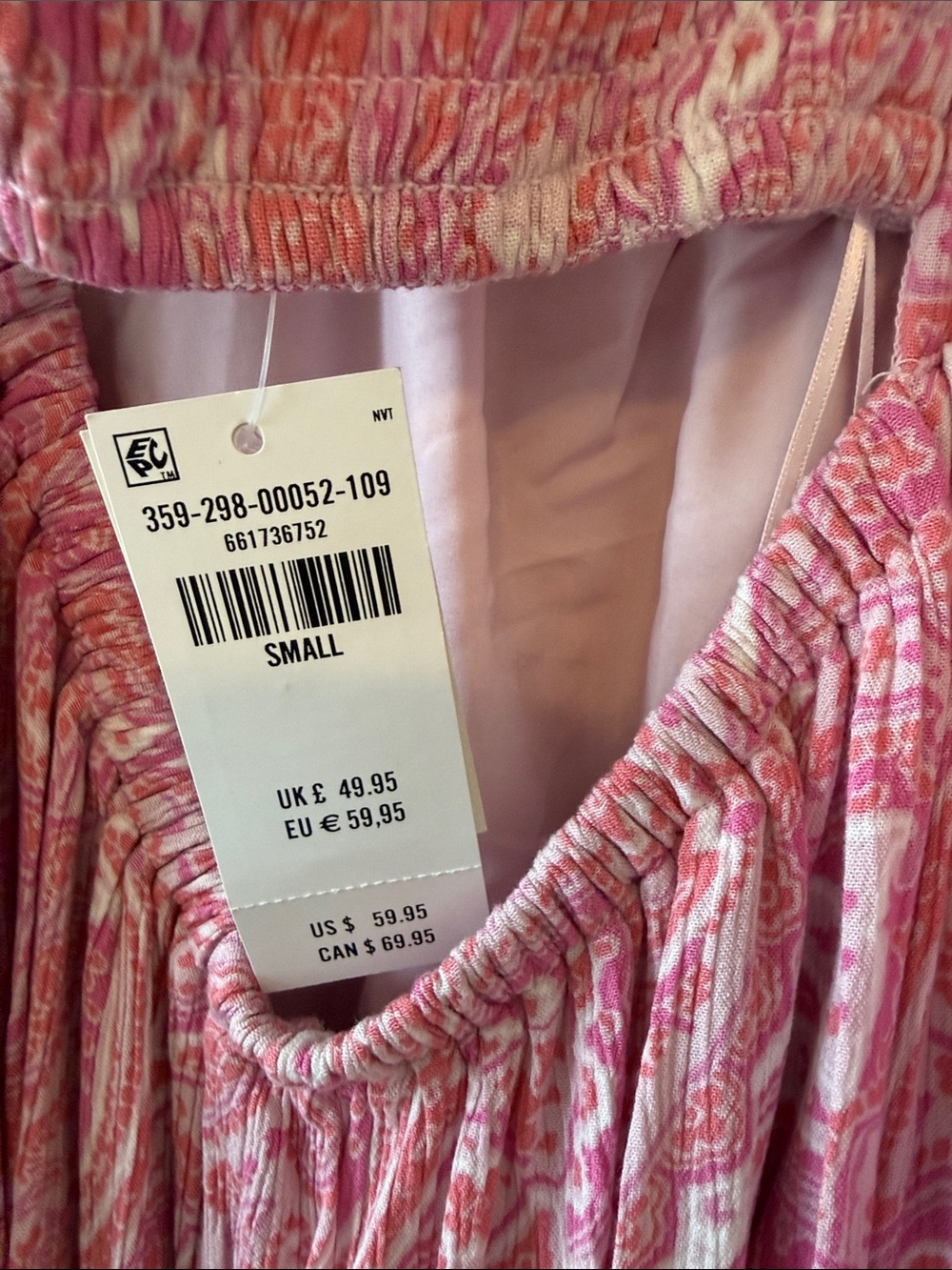 Hollister Pink Paisley Halter Maxi - Picture 4 of 6